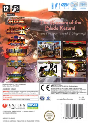 Samurai Shodown Anthology box cover back
